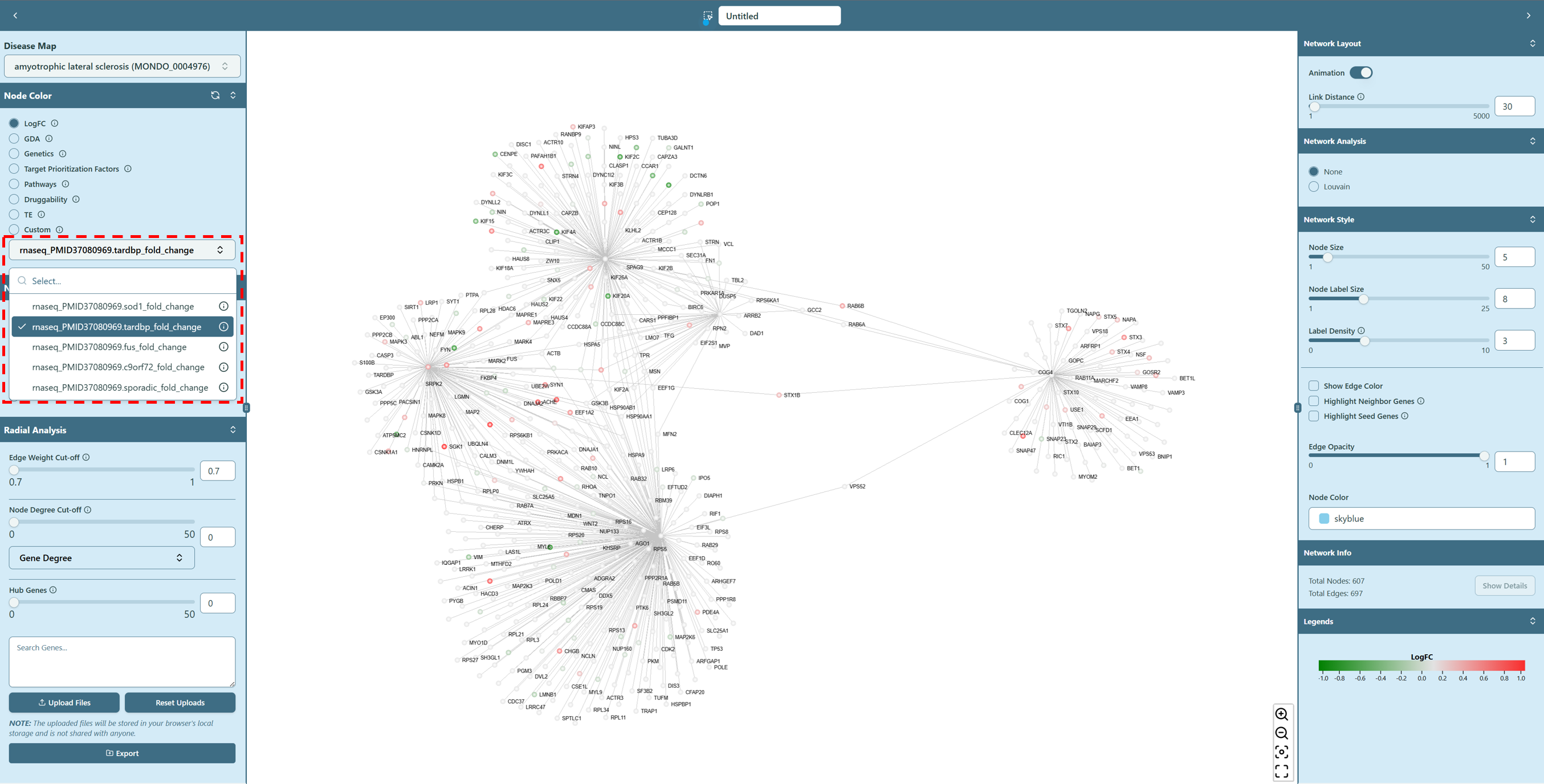 ALS Differential Expression data naming convention