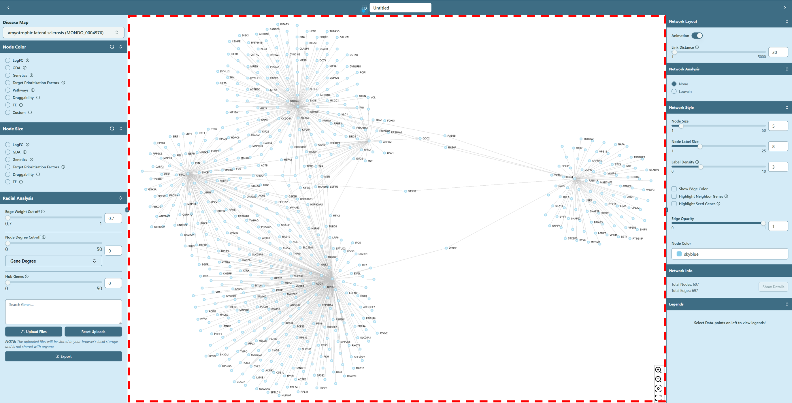 Network visualization board